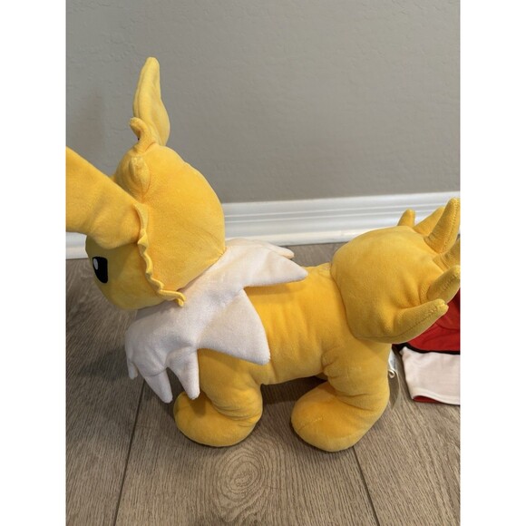 Build a Bear BAB Jolteon Pokemon Plush 14" Stuffed Anime Eeveelution With Shirt - Picture 3 of 9
